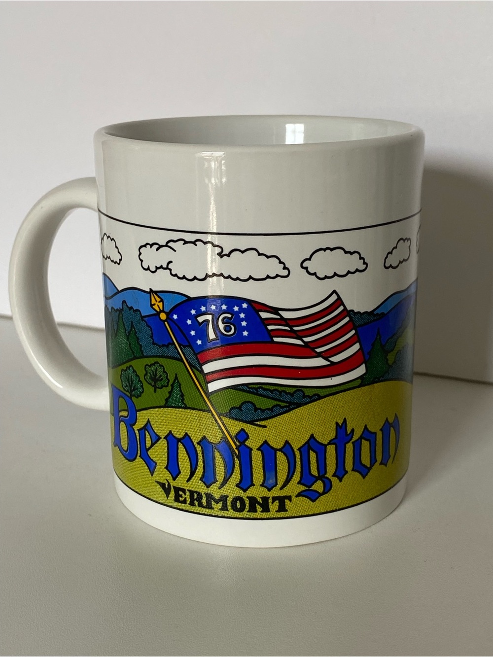 Bennington Vermont Mug Ceramic Battle Monument Coffee Tea New England VT